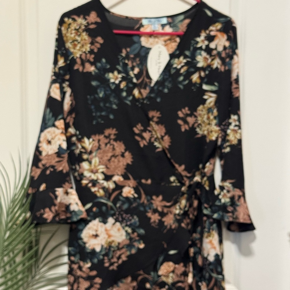 Floral Wrap Dress